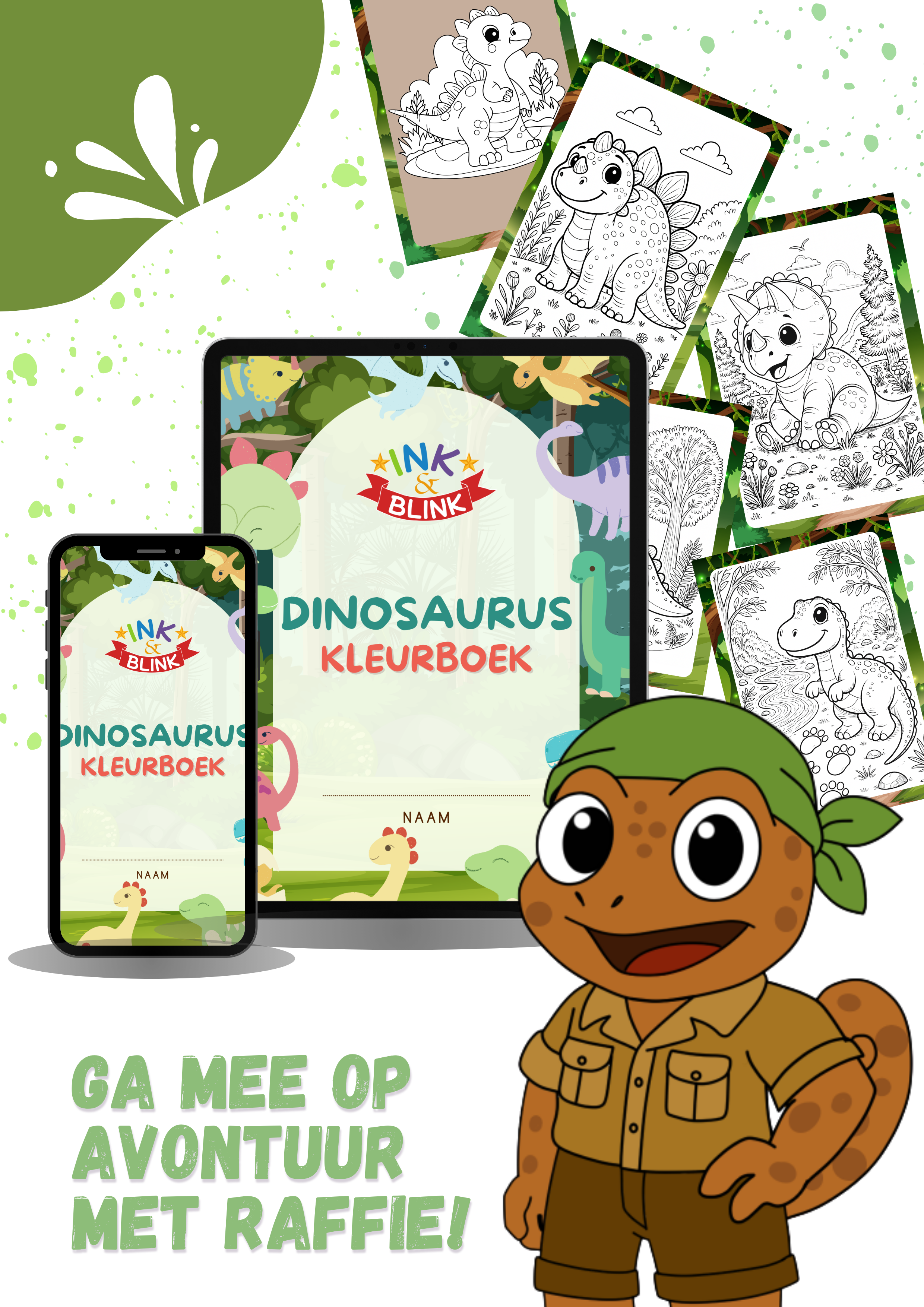Dinosaurus Kleurboek