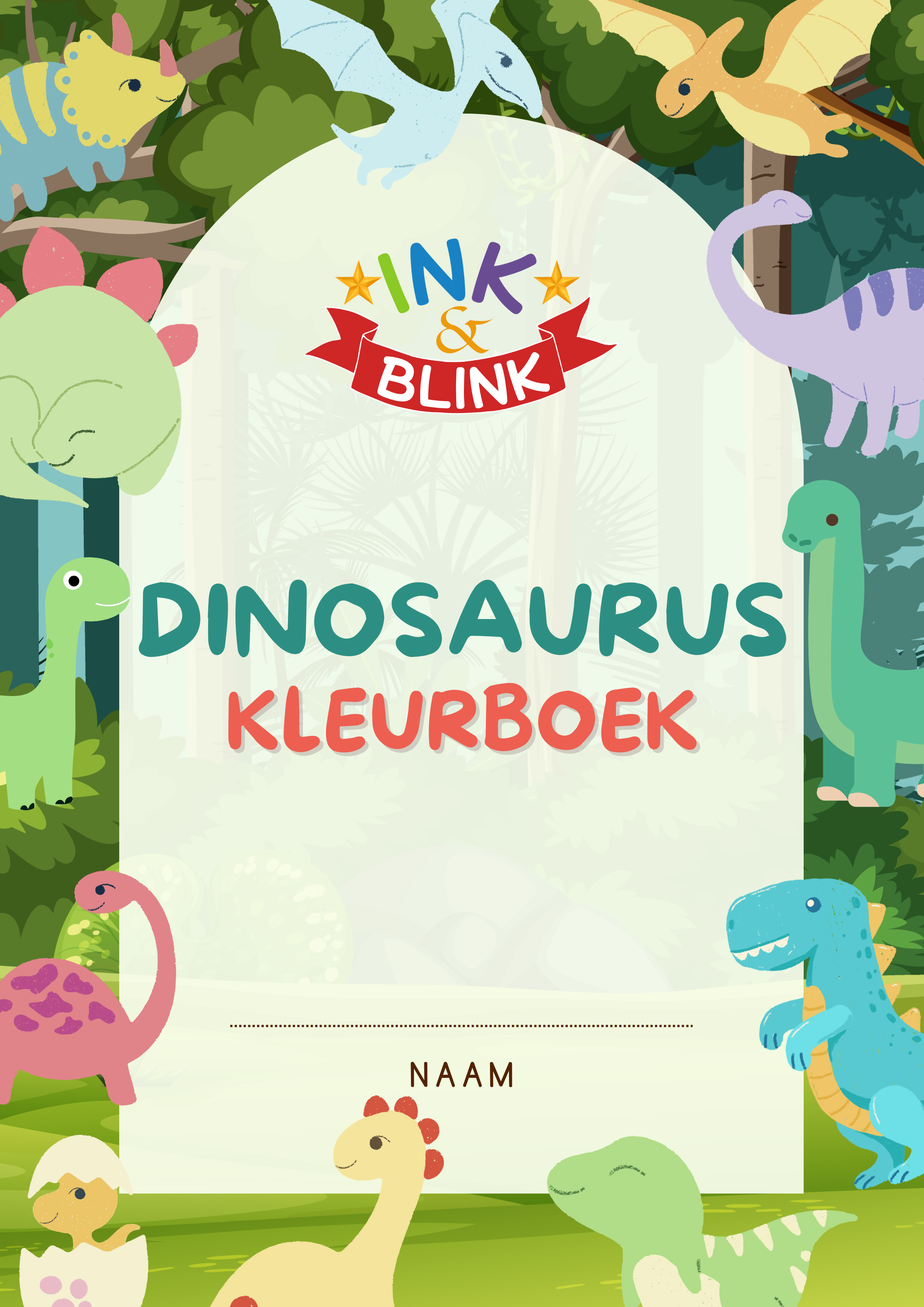 Dinosaurus Kleurboek